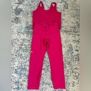 Under Armour Fuchsia Workout set
